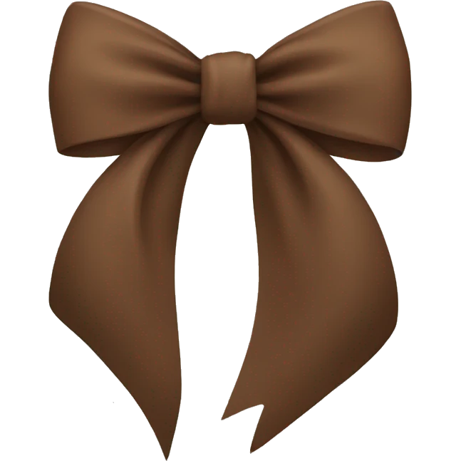 Brown bow emoji