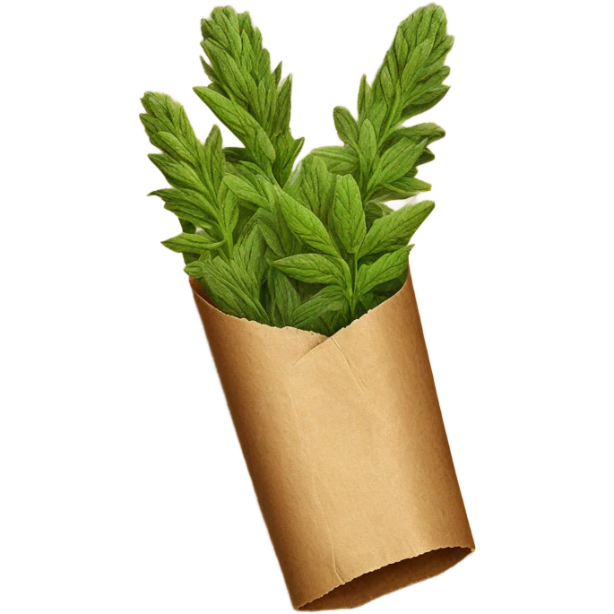 Smoking Herbal Hand Rolled Cigarette emoji
