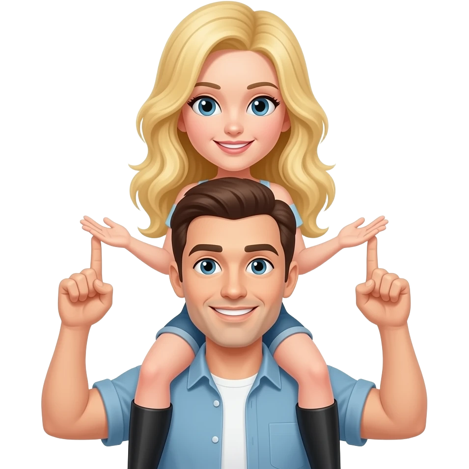 Blond woman riding a man reverse cowgirl emoji