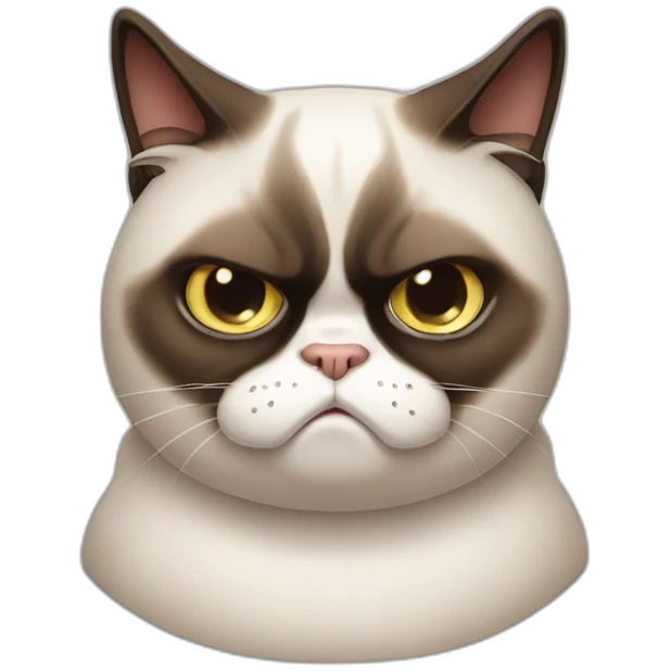 Grumpy cat emoji