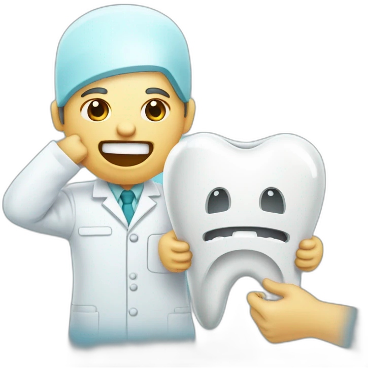 dentista quitando dientes emoji