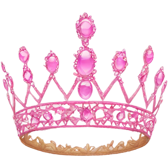 pink pretty tiara emoji