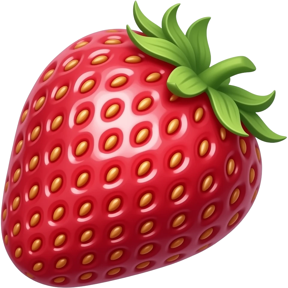 pink strawberry emoji