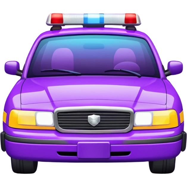 purple police car light emoji