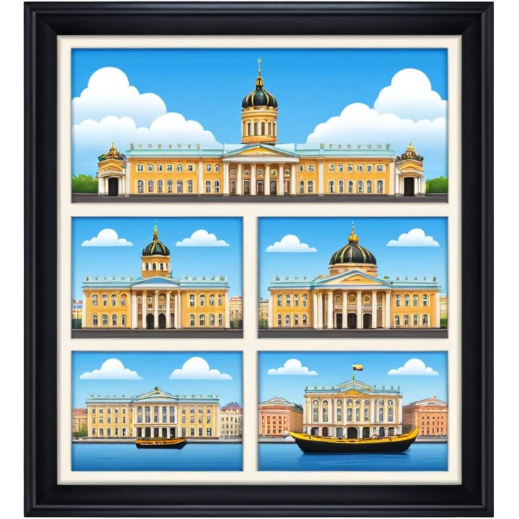 Сделай район Лиговский проспекта города Санкт-Петербург в стиле emoji (8 вариантов) emoji