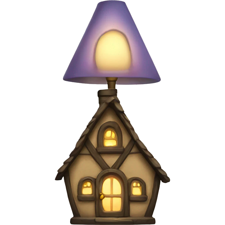  A fairy cottage lamp emoji