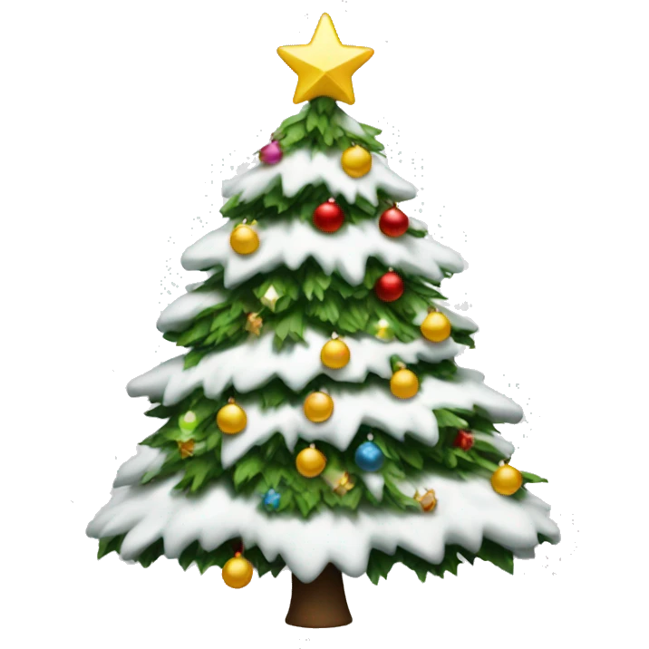 A white Christmas tree  emoji