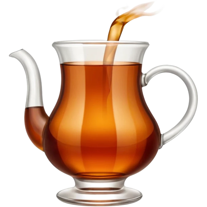 Turkish tea with a turkish glass emoji