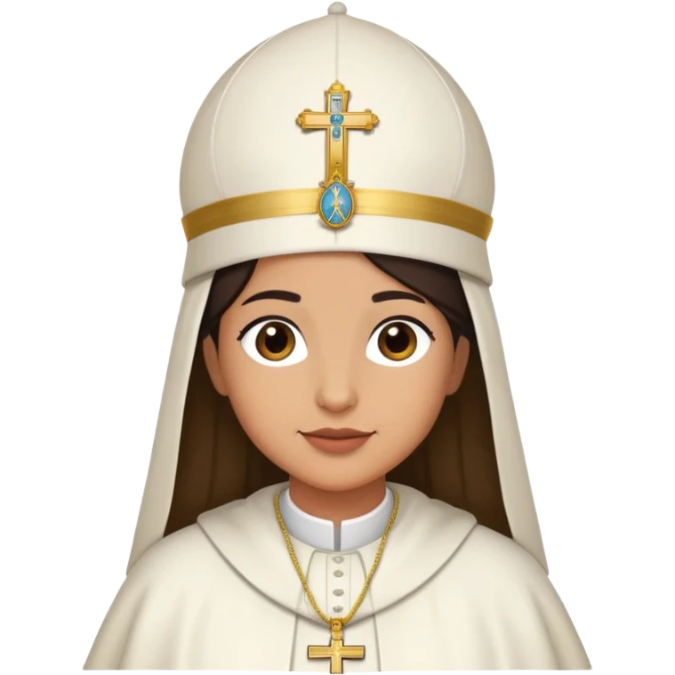 rachel ziegler as the pope emoji