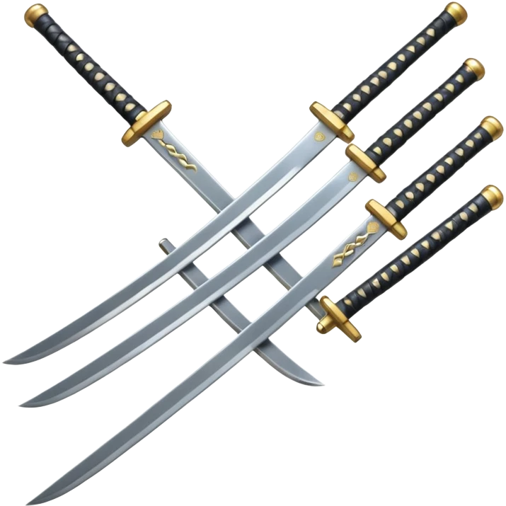 Las tres katanas emoji