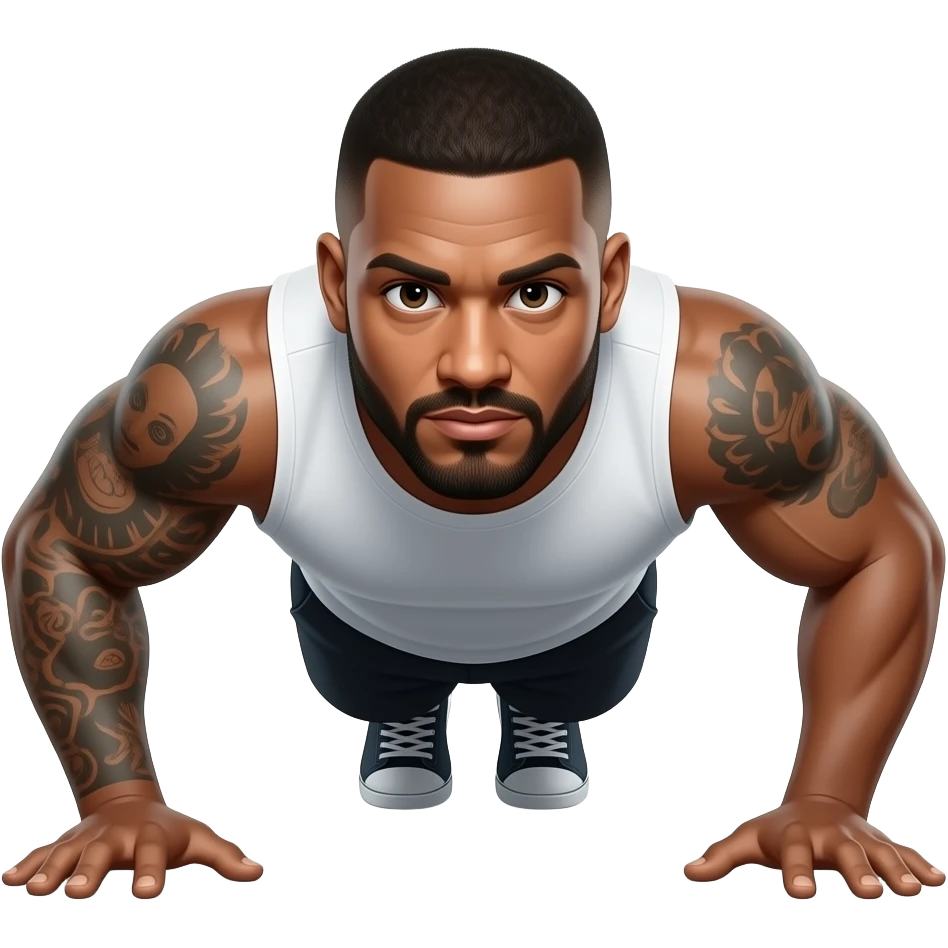 can you make Andrew tate doing push-ups emoji