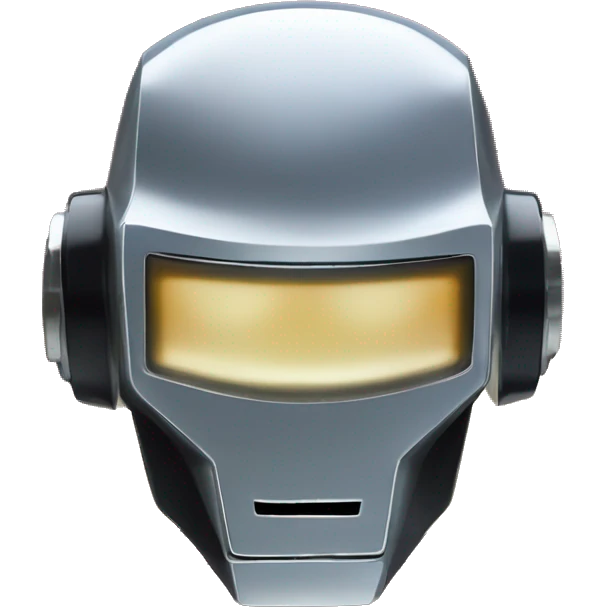 Basslines LED DaftPunk-style robot talk box emoji