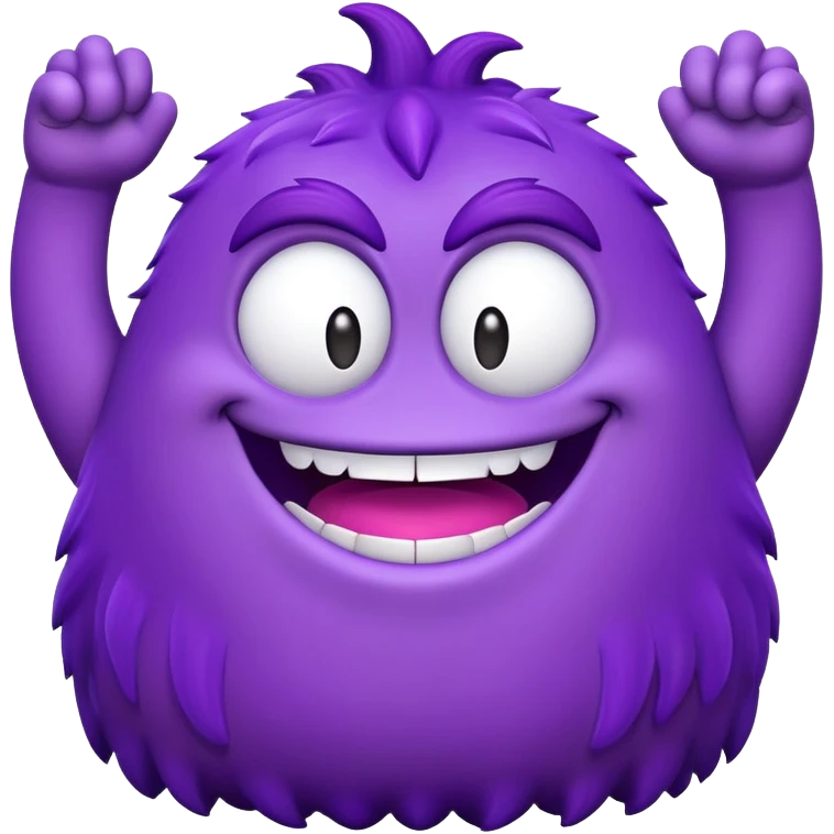 grimace large purple monster from mcdonaldland emoji