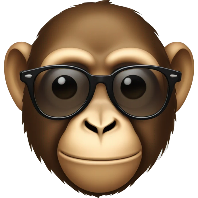 Monkey with sunglasses emoji