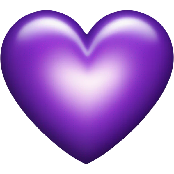 Purple heart emoji