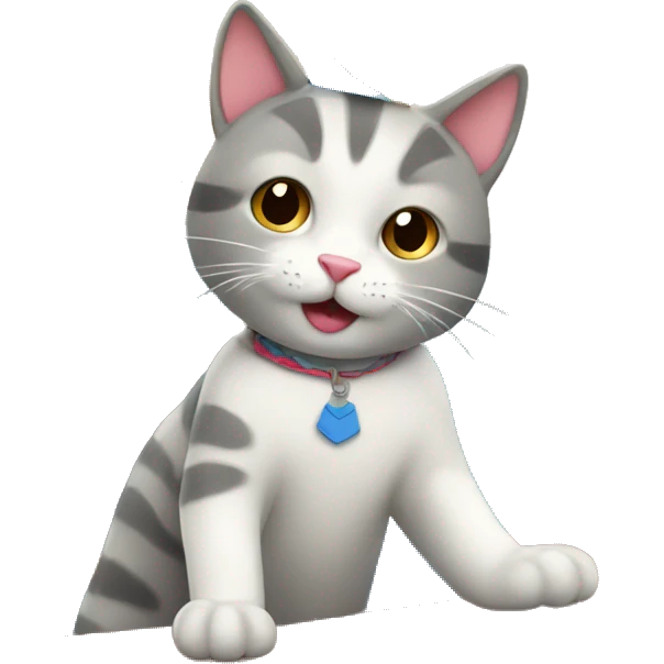 cat having a birthday party on a sailboat emoji