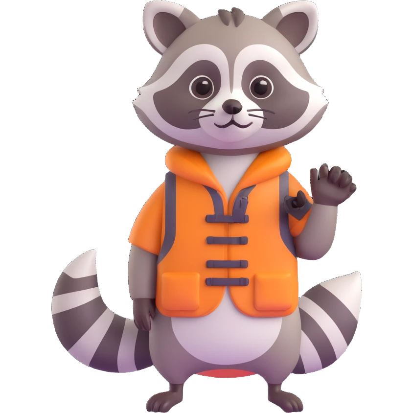 raccoon emoji