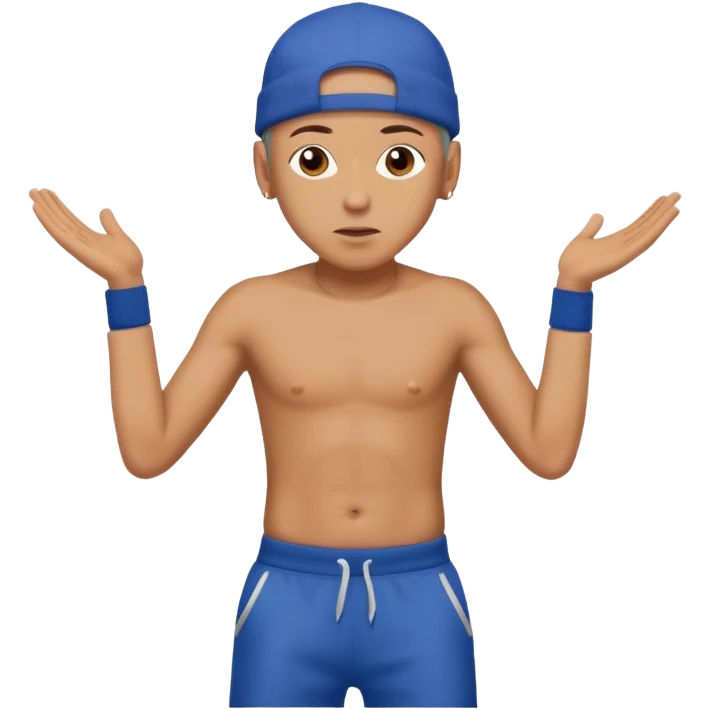 Eminem no clothes on dancing  emoji