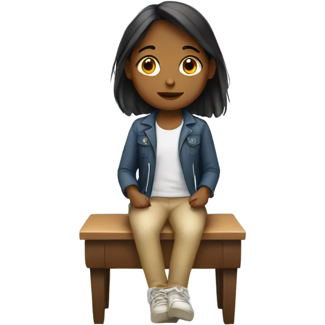 girl seating emoji