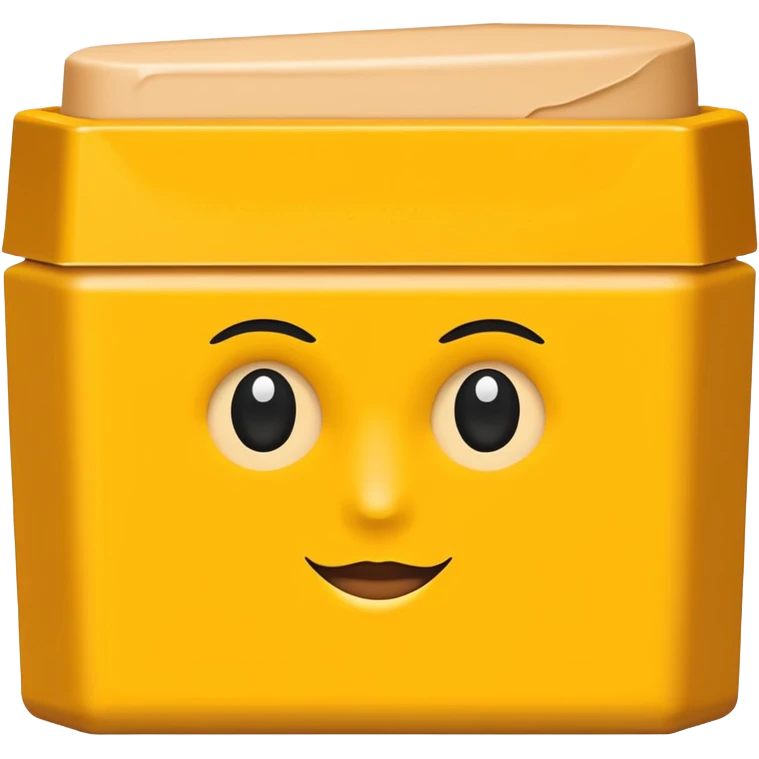 yellow makeup concealer packaging emoji
