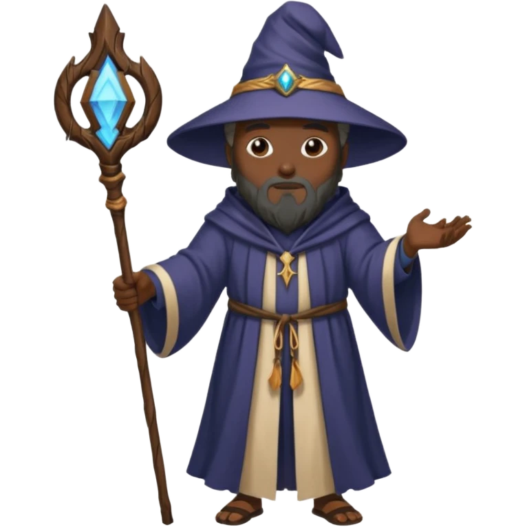 Black wizard emoji