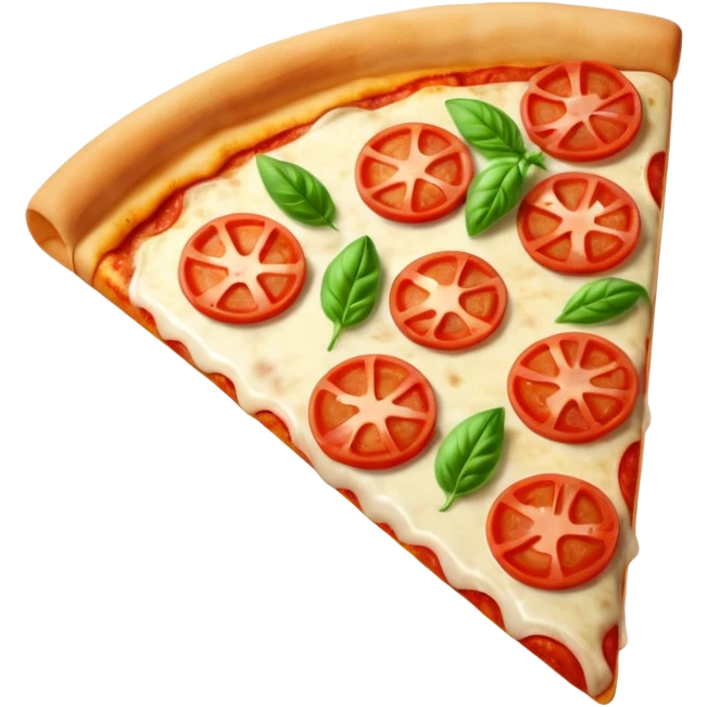 pizza Margherita slice (basil) emoji