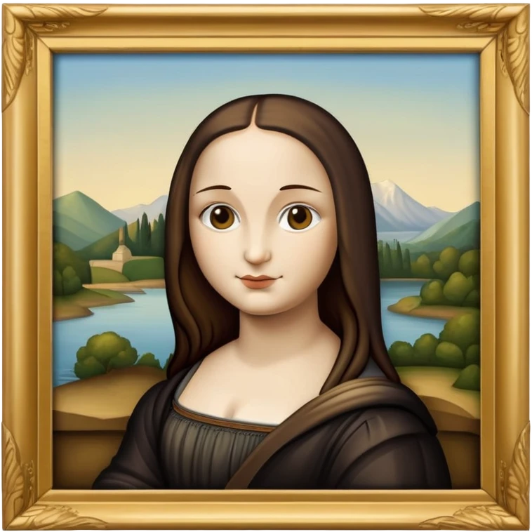 mona lisa in frame emoji