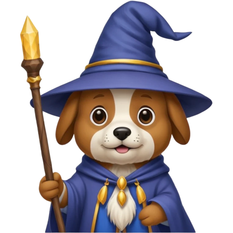 Dog wizard emoji