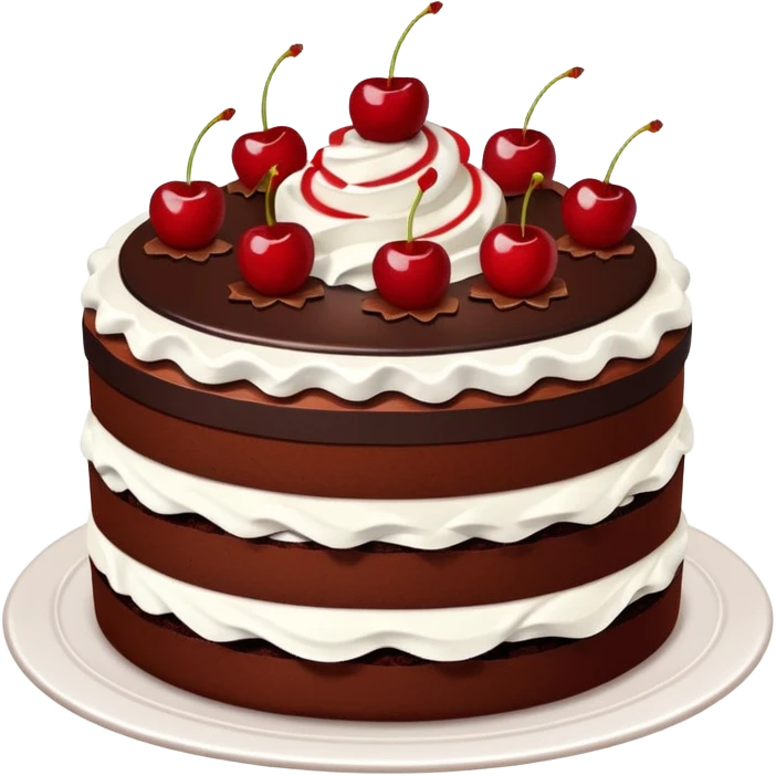 Black Forest Gateau with layers emoji