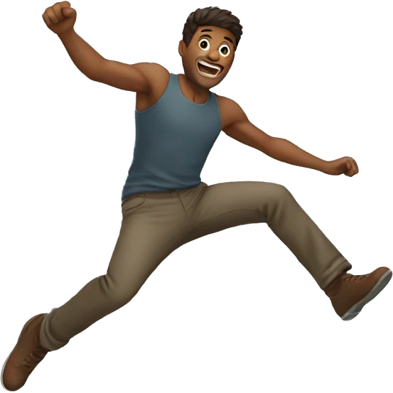 a man jumping emoji