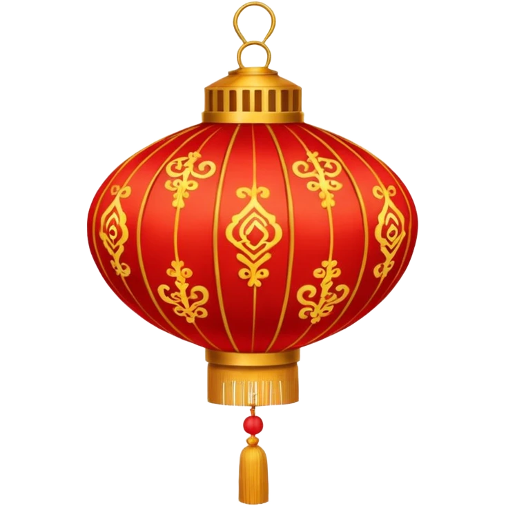 red ornamented chinese lantern emoji