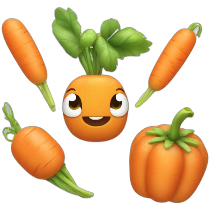 Stitch qui mange des carottes emoji