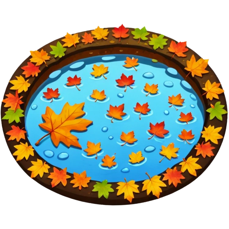 autumn puddle emoji