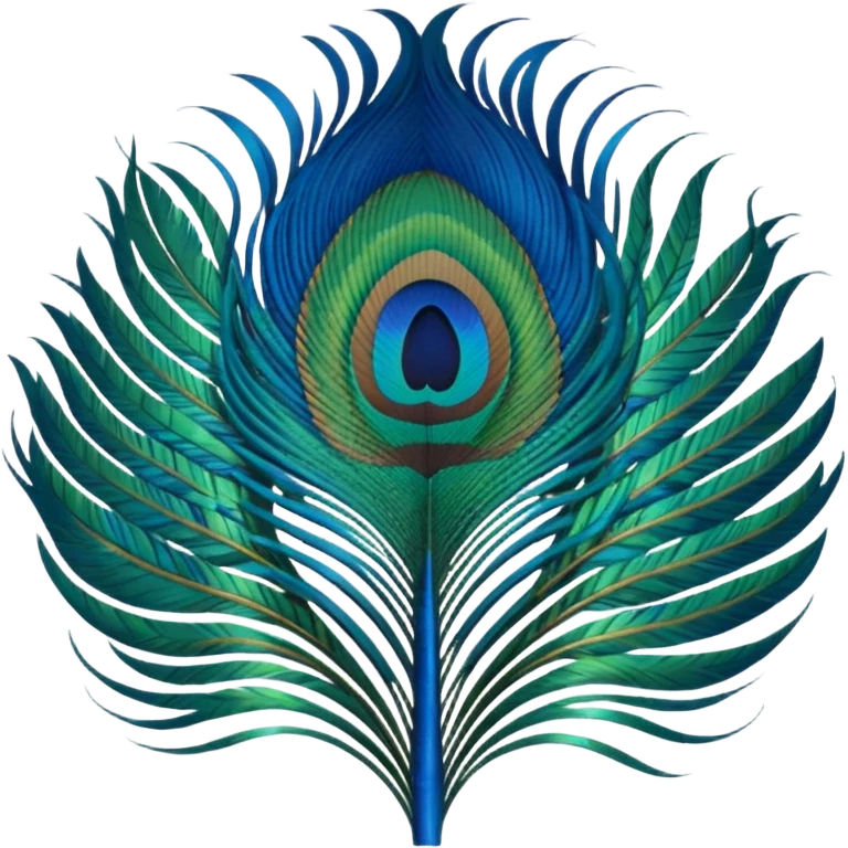 Peacock feather emoji