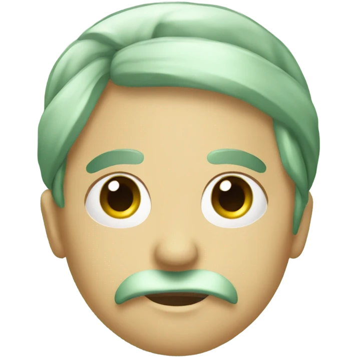 sage green ribbon emoji