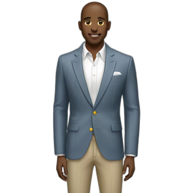 blazer con rallas blancas emoji