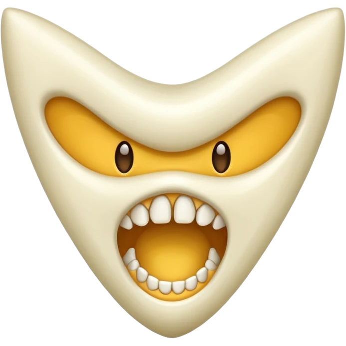 Sharp fang tooth only emoji