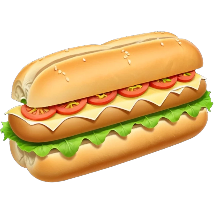 Sad Italian hoagie  emoji