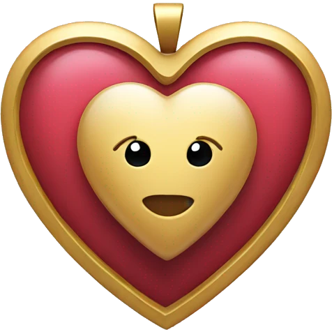 Heart with a locket emoji