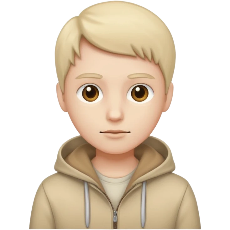 White and beige soul emoji