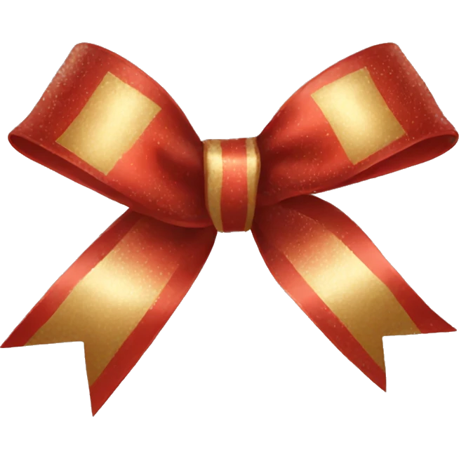 christmas bow emoji