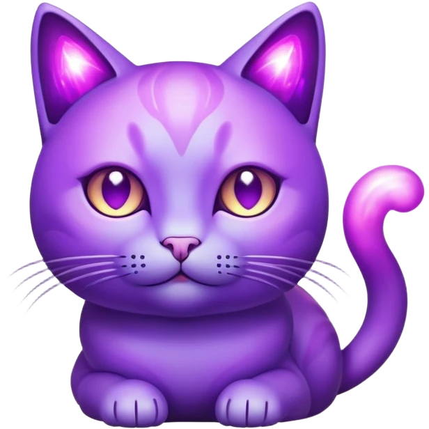Purple cat supernova emoji