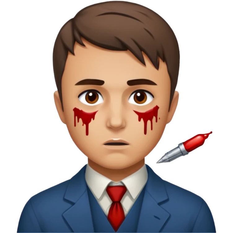 Charlie kirk with bullet hole on neck  emoji