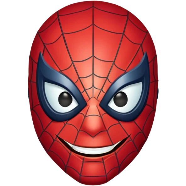 happy spiderman face emoji