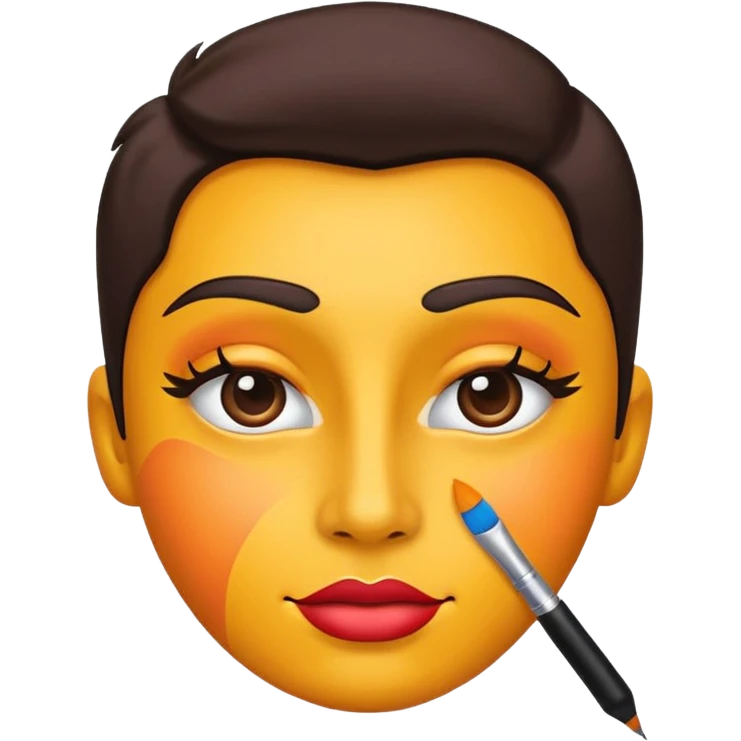 Maquiagem artística emoji