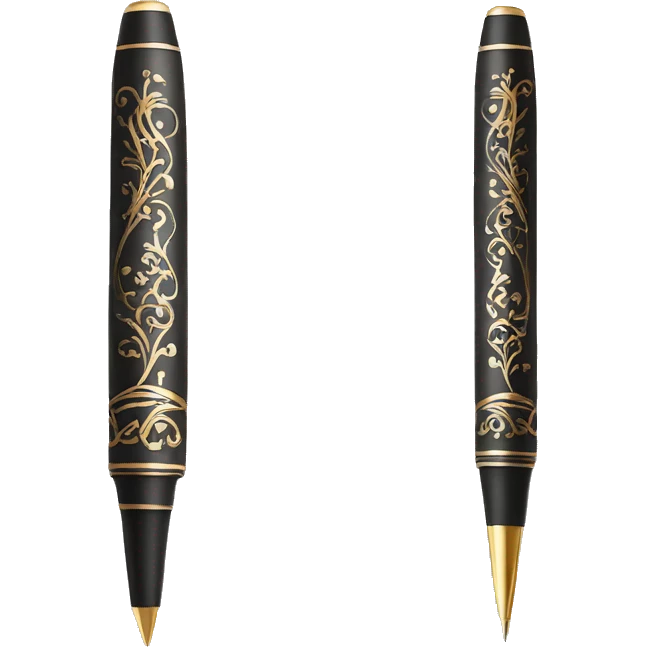 Calligraphy pen ￼ emoji