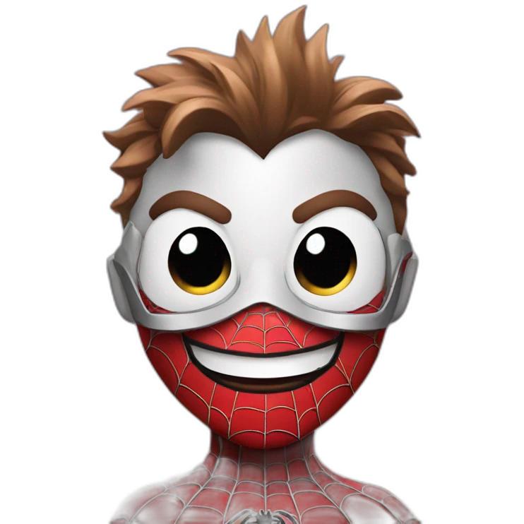 happy spiderman emoji