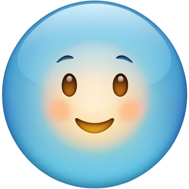 light blue circle with gradient emoji