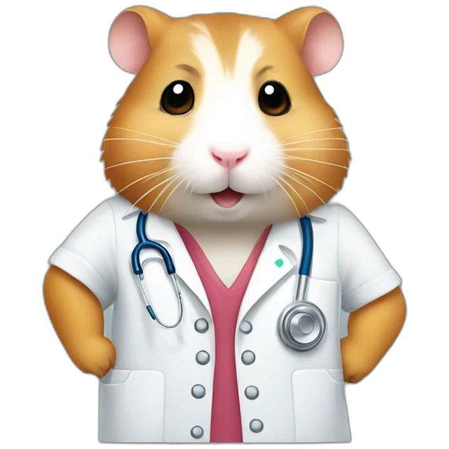 hamster that thinks it's a doctor emoji