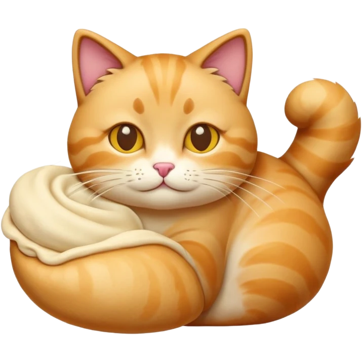 Cat making bread emoji